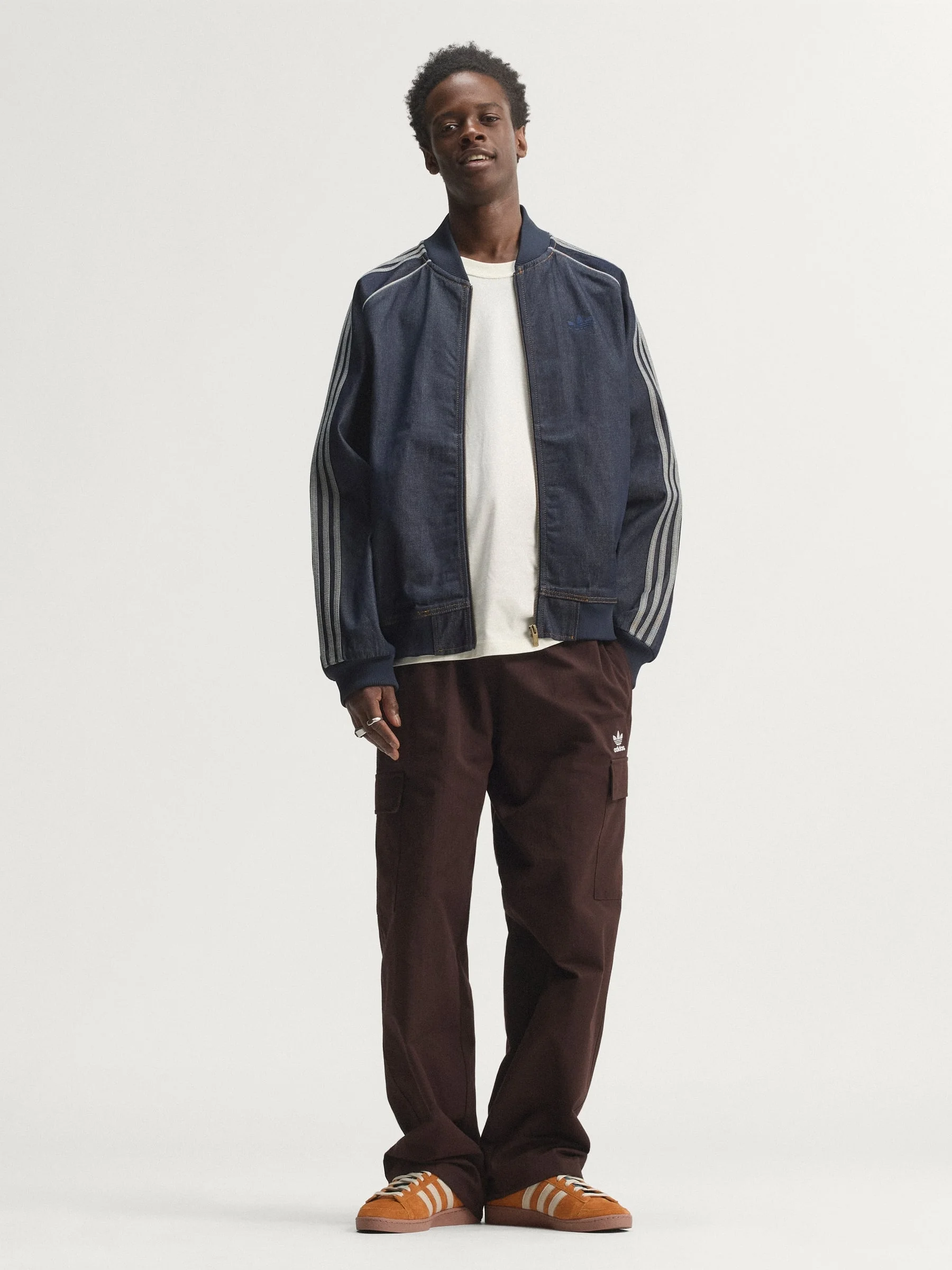 SST ADICOLOR DENIM TRACK TOP - 1
