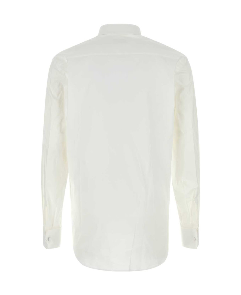 Prada White Stretch Cotton Blend Shirt outlook