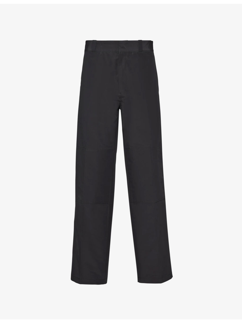 Straight-leg regular-fit cotton trousers - 1