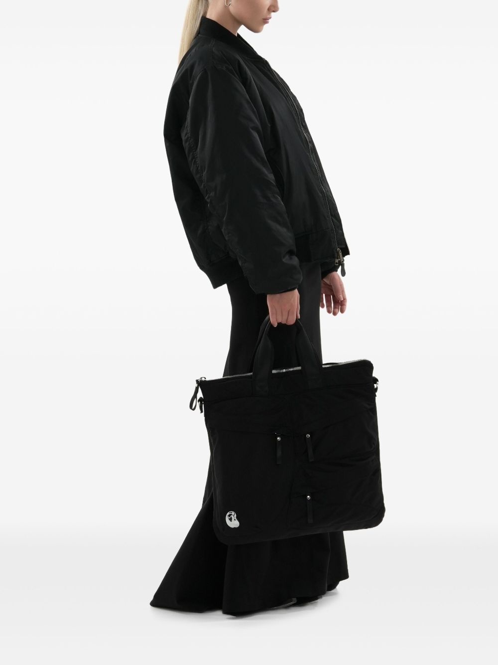 ruched tote bag - 2