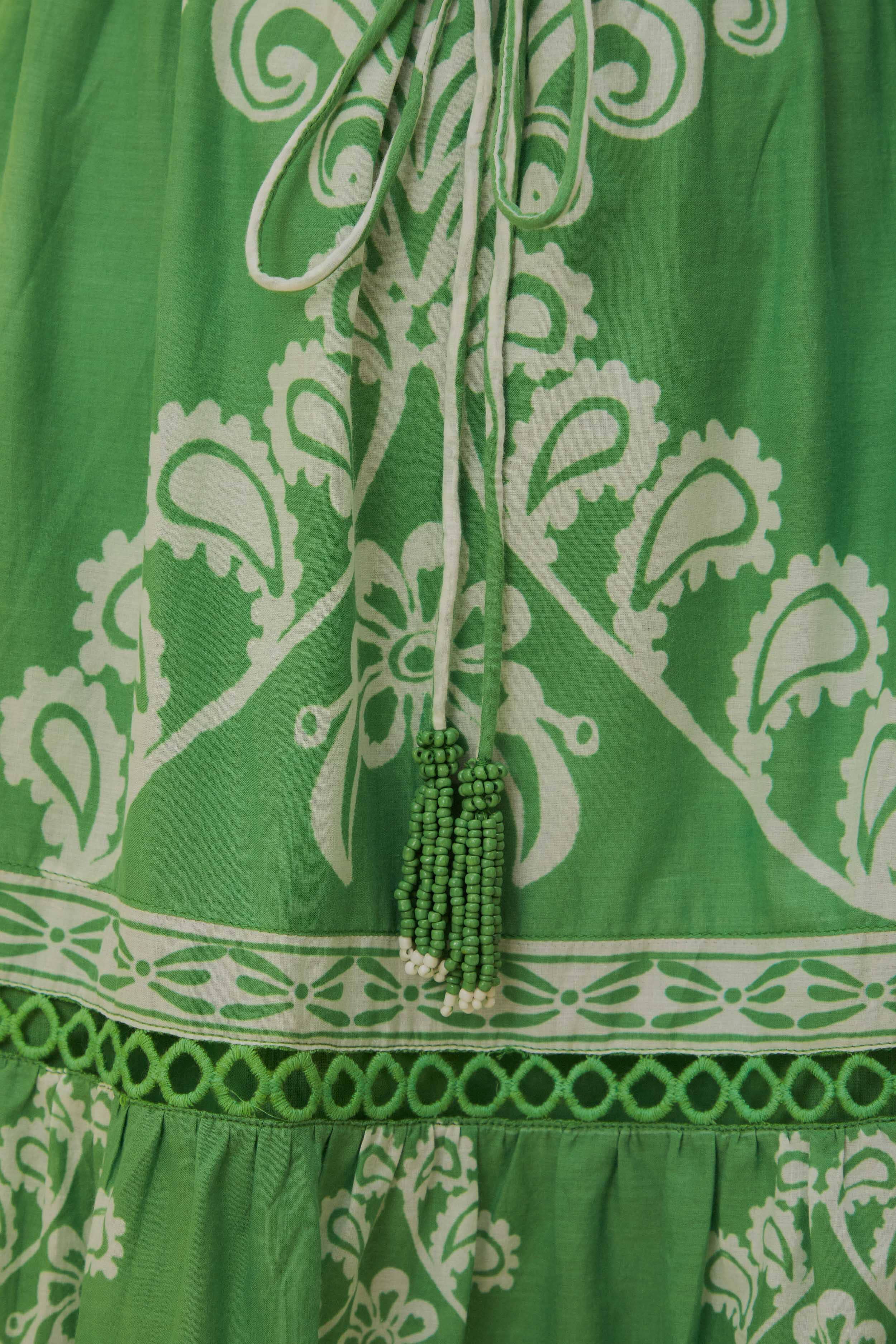 Green Sweet Garden Maxi Dress - 6