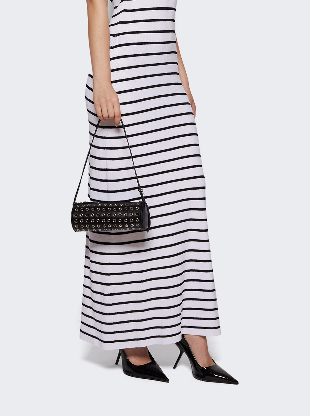 Silo Bag In Eyelet Covered Nappa Black - 2