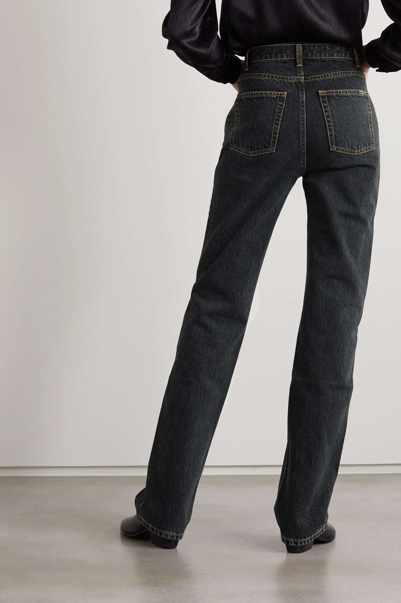 High-rise straight-leg jeans - 4