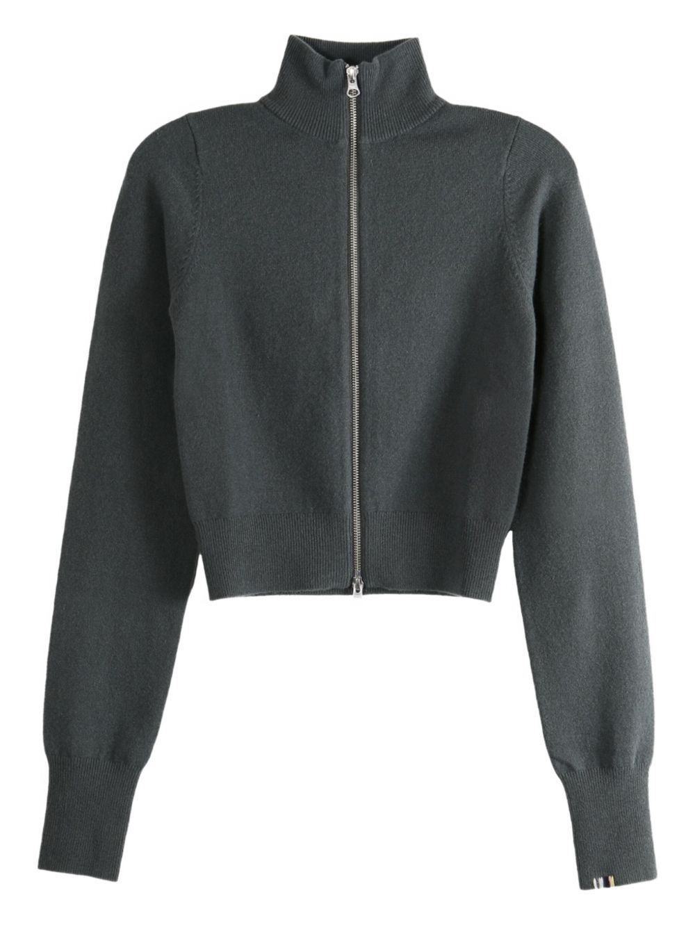 n°302 zip-neck cropped cardigan - 1