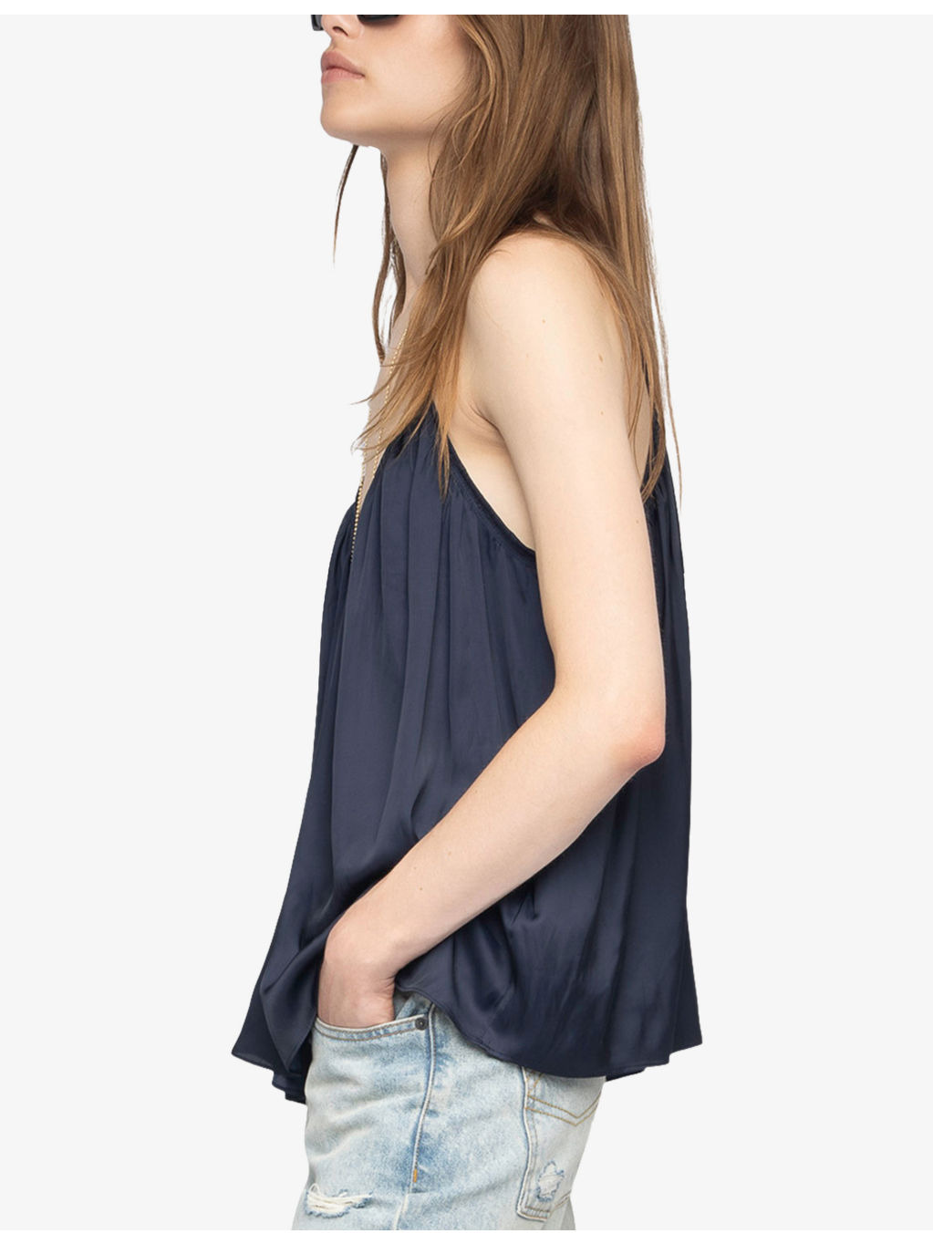 Cym V-Neck Satin Cami Top - 3