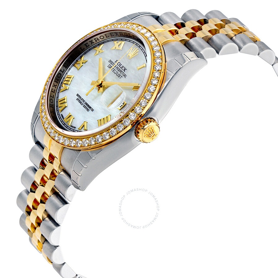 Rolex Oyster Perpetual Datejust 36 Mother of Pearl Dial Stainless Steel and 18K Yellow Gold Jubilee  - 2