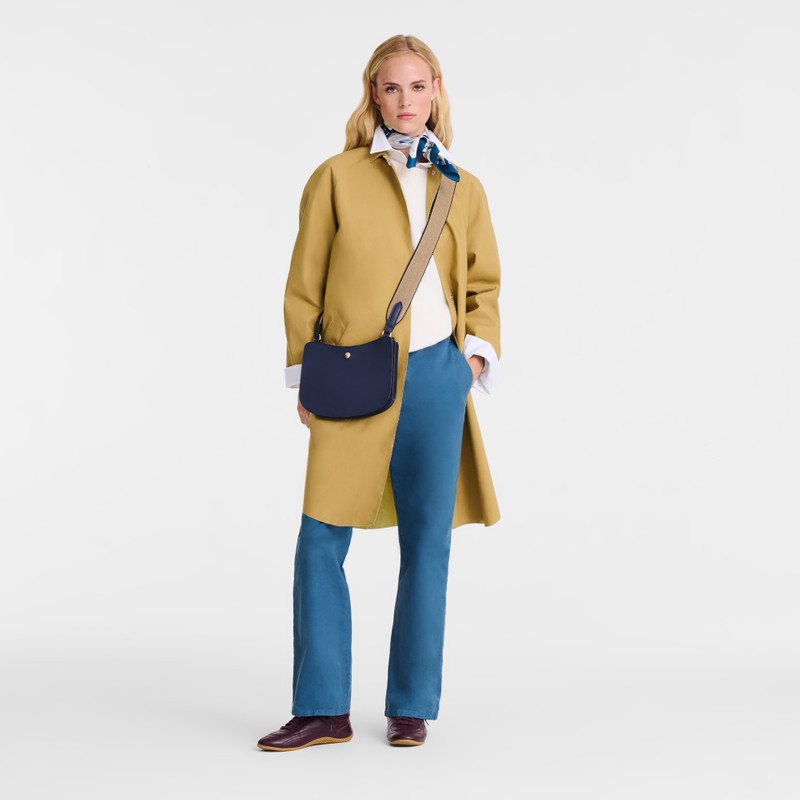 Longchamp Épure Crossbody bag Navy - Leather outlook