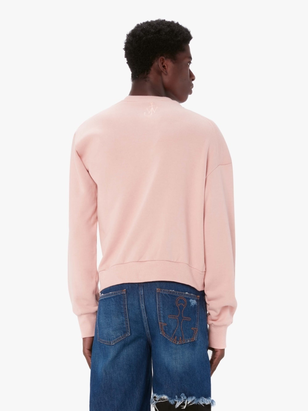 DOUBLE NECKLINE TWISTED SWEATSHIRT - 3
