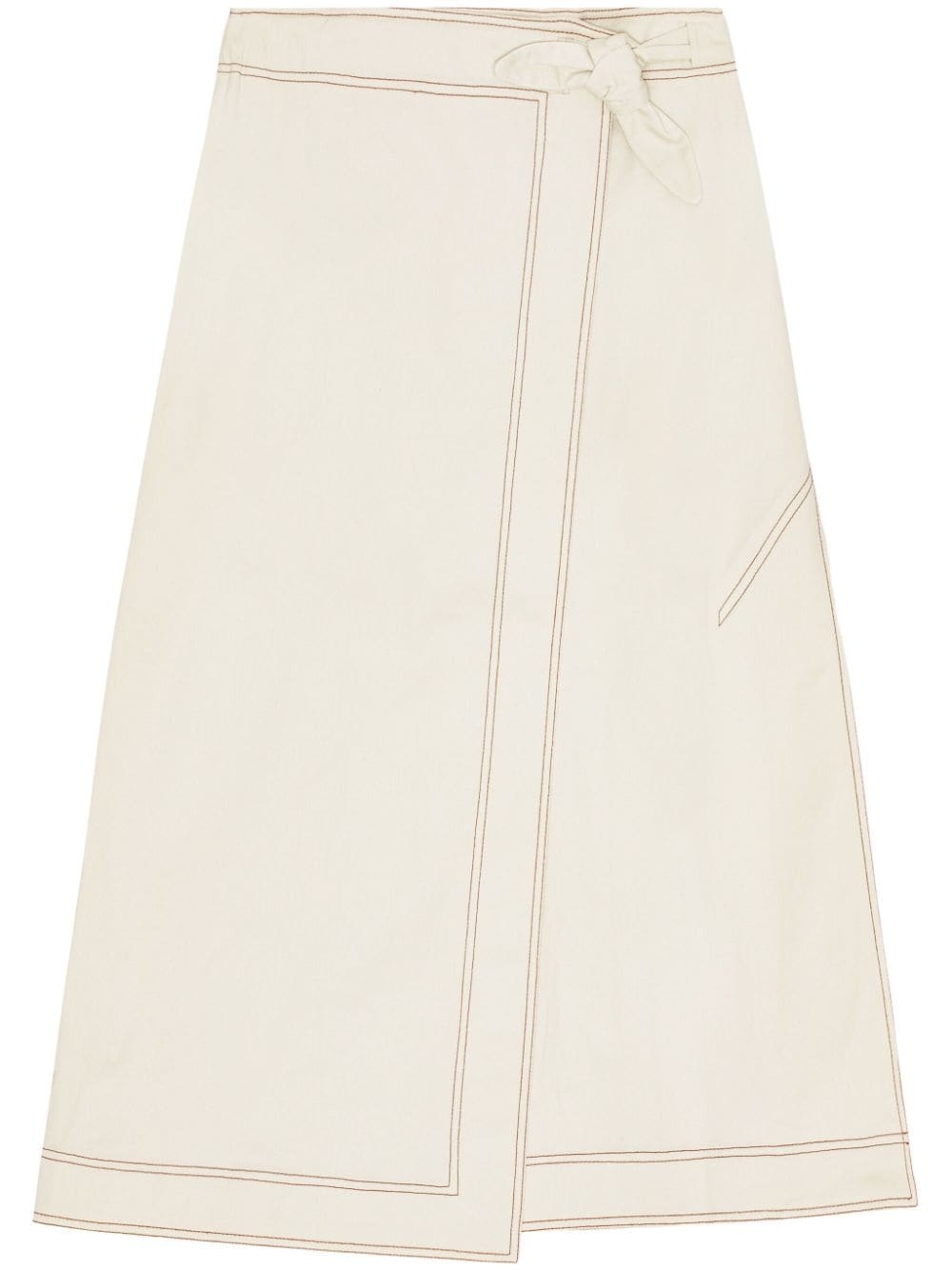 midi A-line skirt - 1