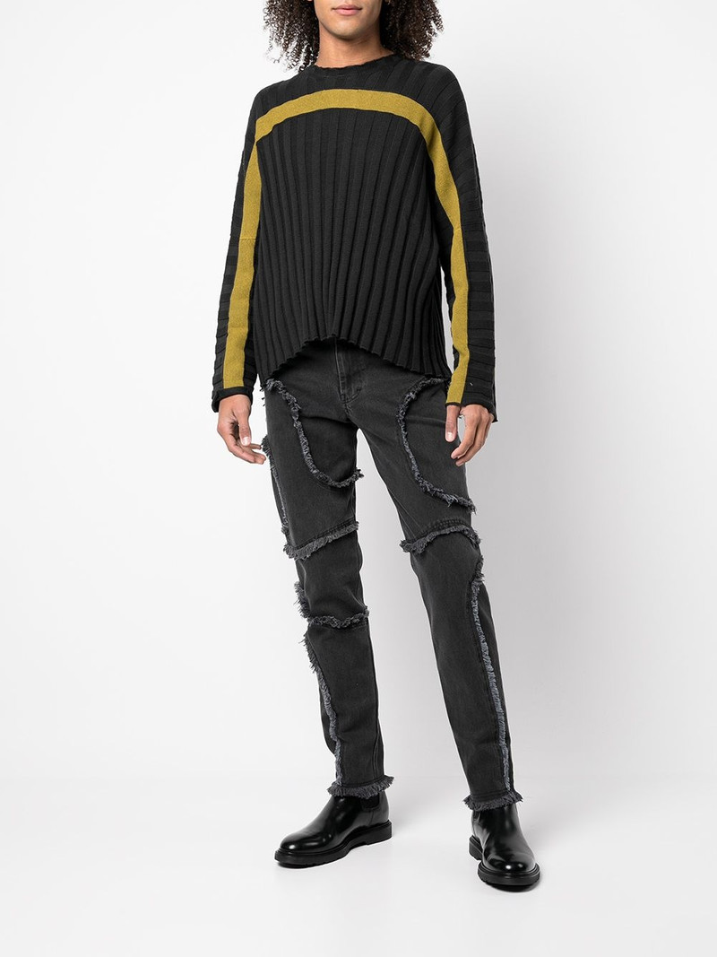 ECKHAUS LATTA seam-detail cropped jeans outlook