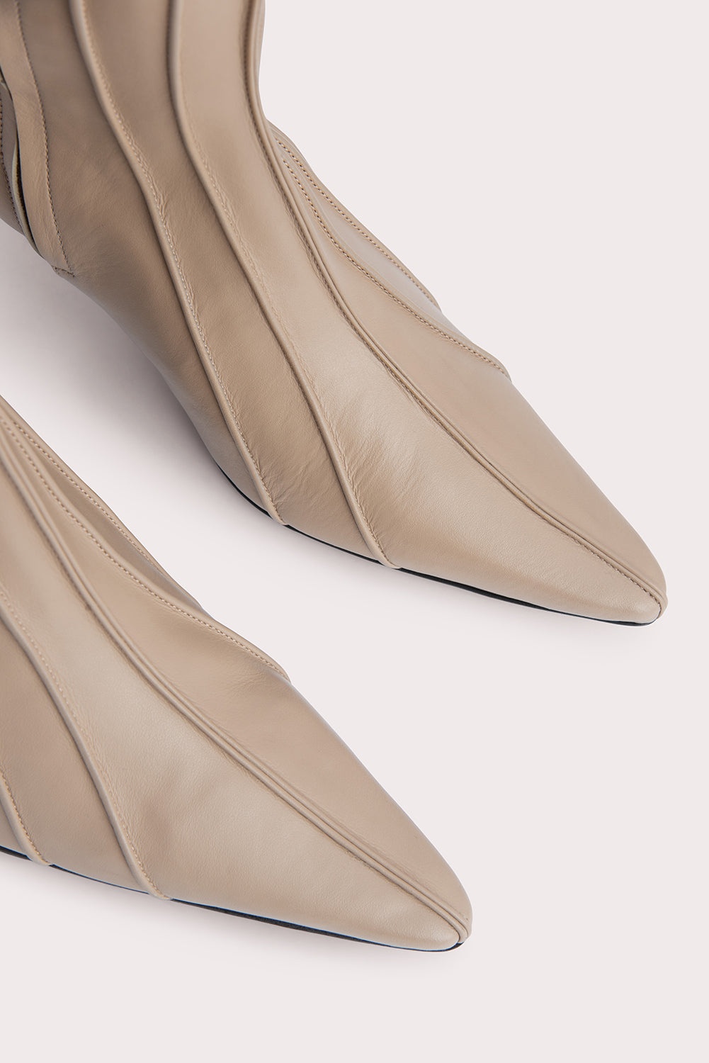 Faye Taupe Nappa Leather - 3