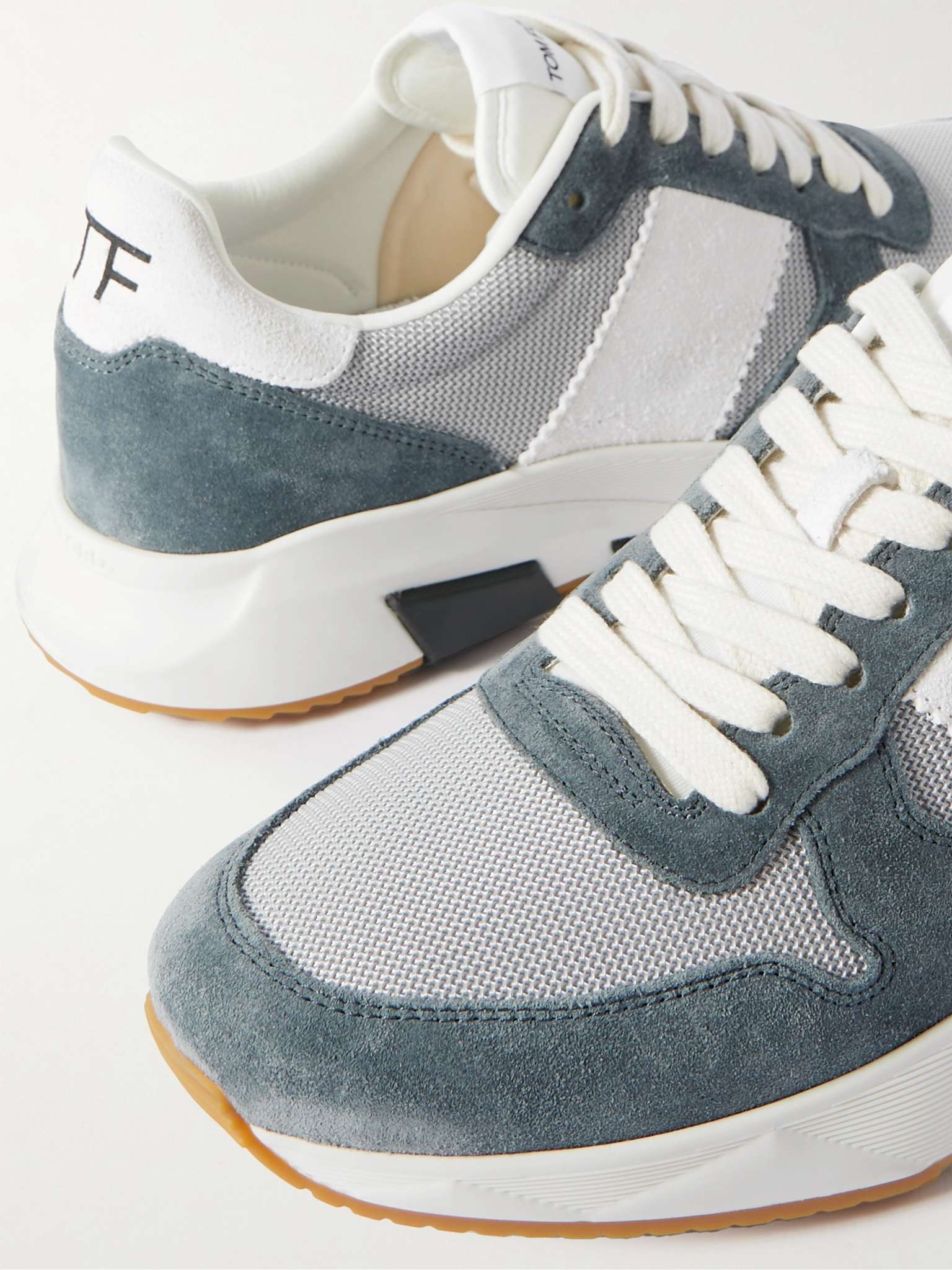 Jagga Suede and Mesh Sneakers - 6