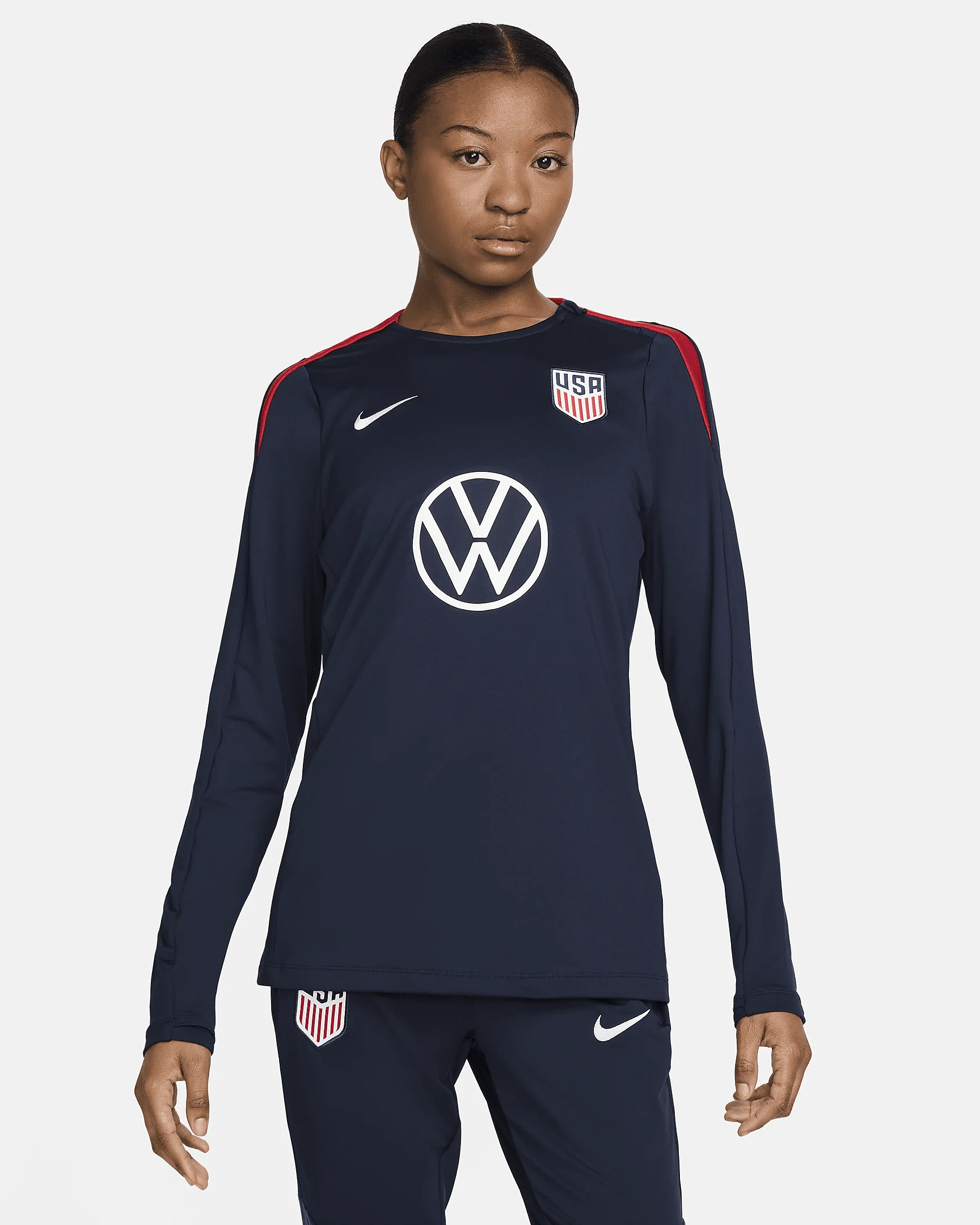 USA Strike Nike Women's Dri-FIT Soccer Crew-Neck Top - 1