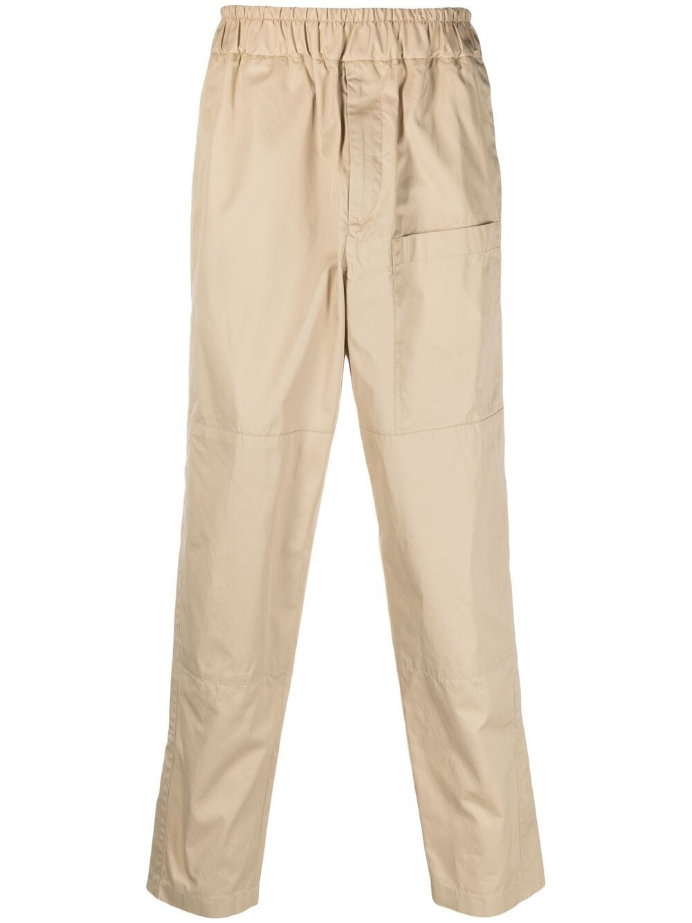 pull-on straight-leg trousers - 1