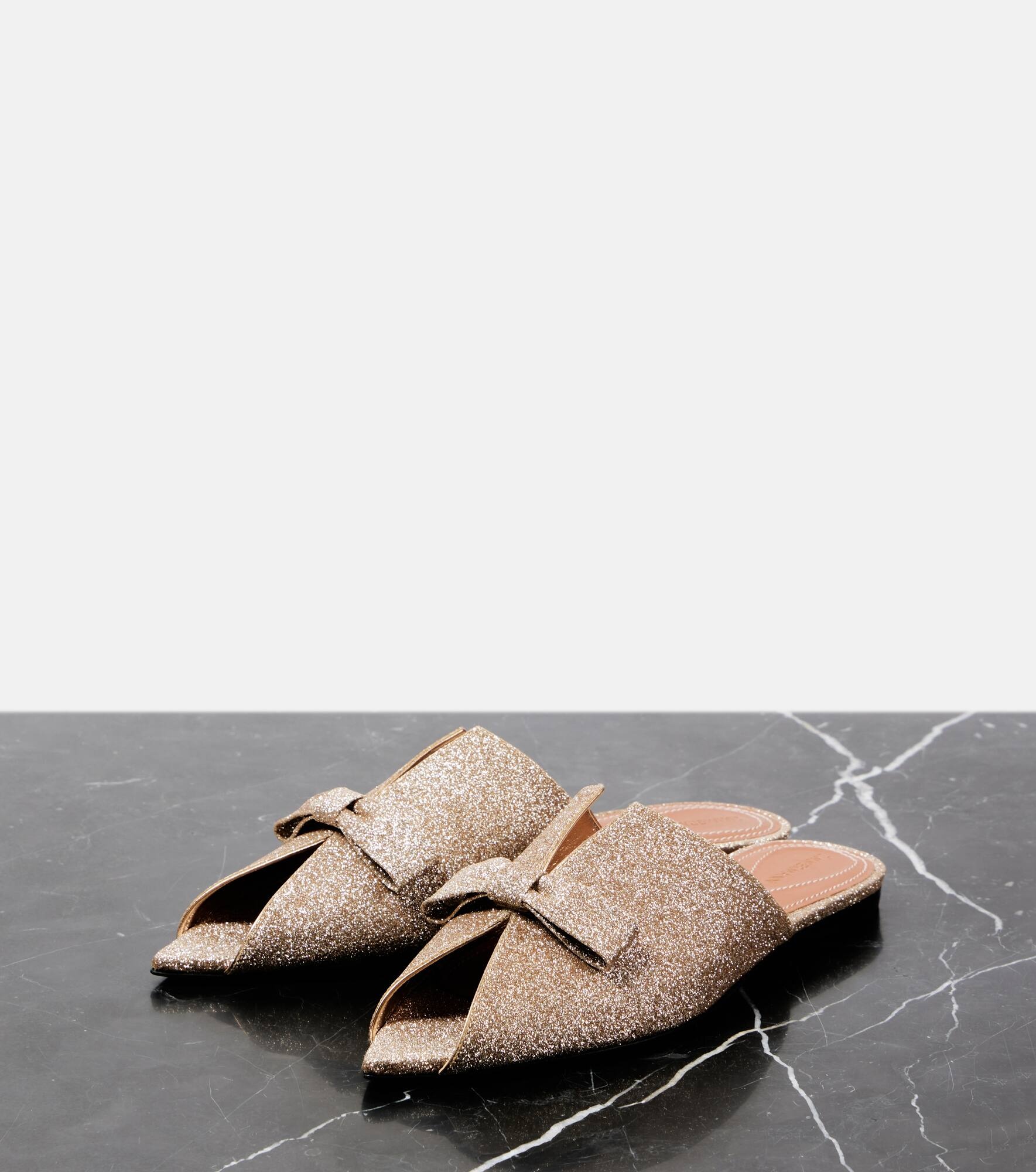 Tux glitter leather mules - 4