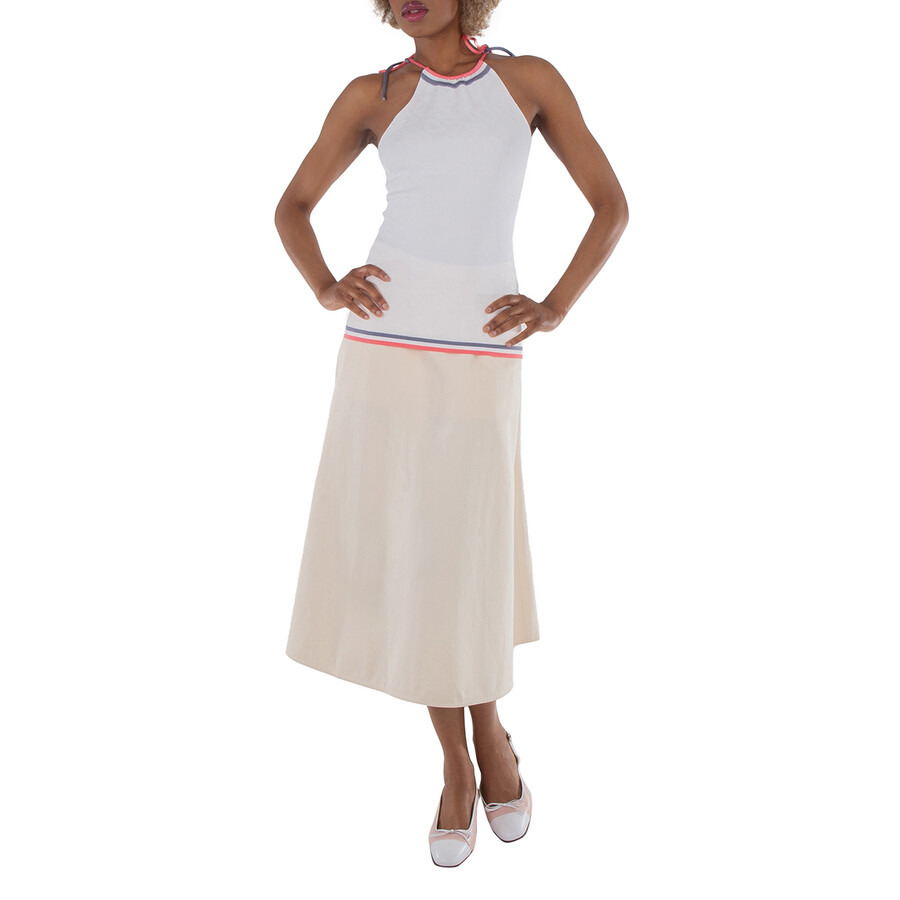 Fendi Intarsia-Knit Halterneck Sleeveless Top - 3