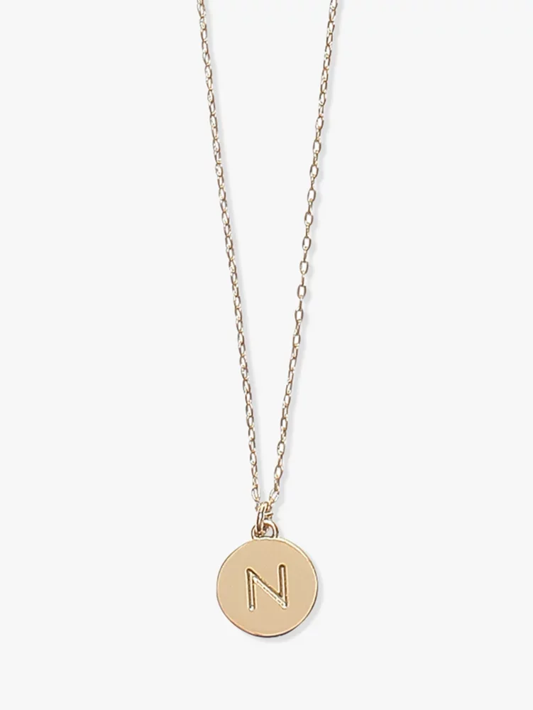 Initial N Mini Pendant - 1