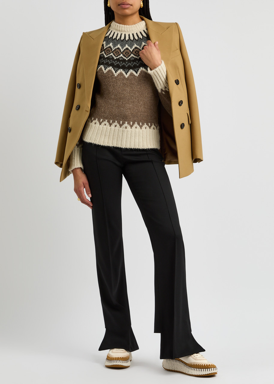 Chloe Nama Panelled Suede Sneakers - 6