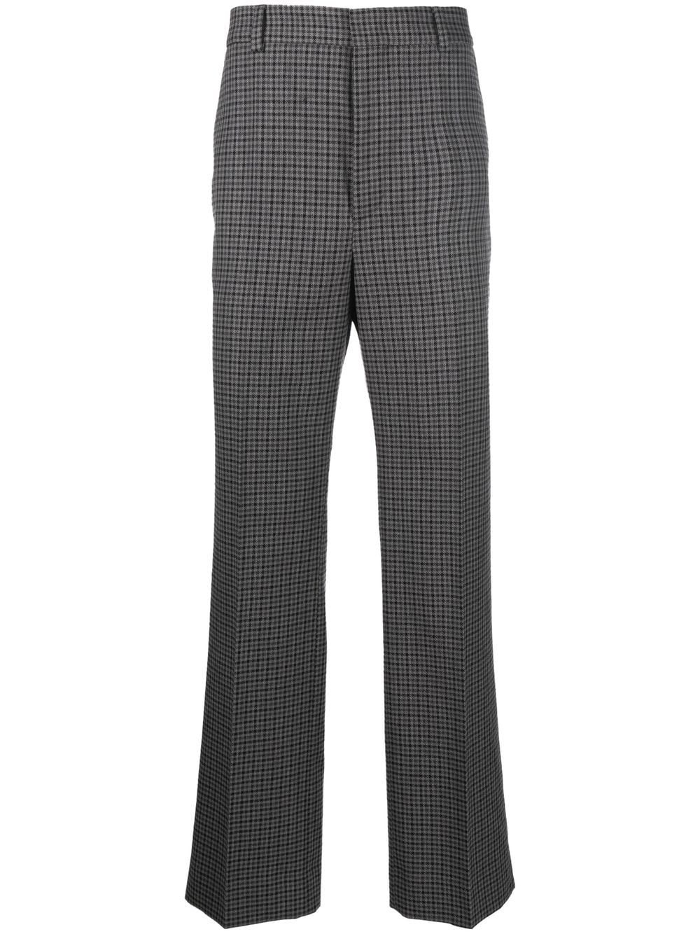 checked tailored trousers - 1