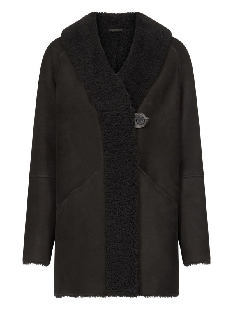 Isak hooded shearling coat 1