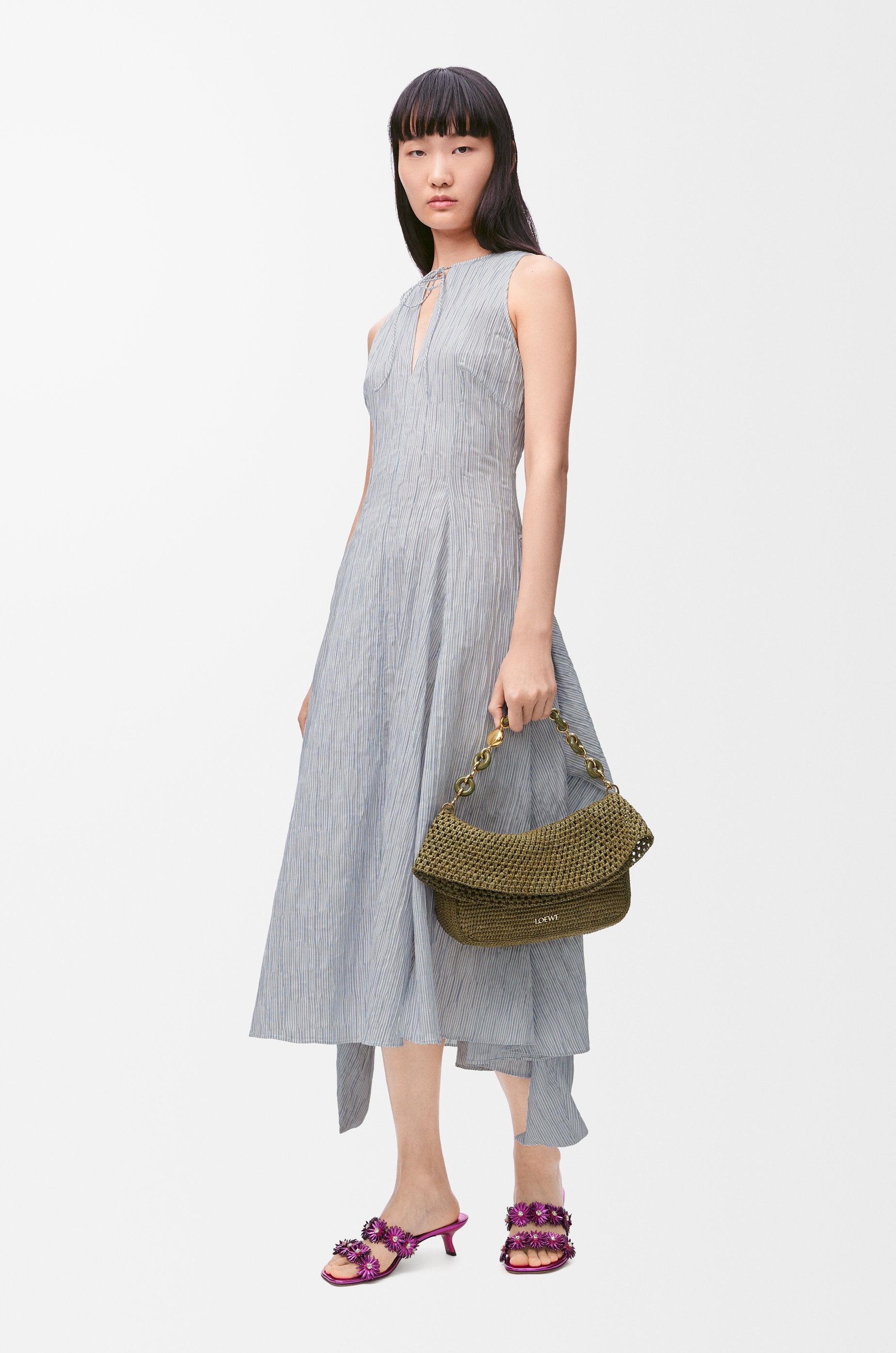 Wrap dress in cotton blend - 2