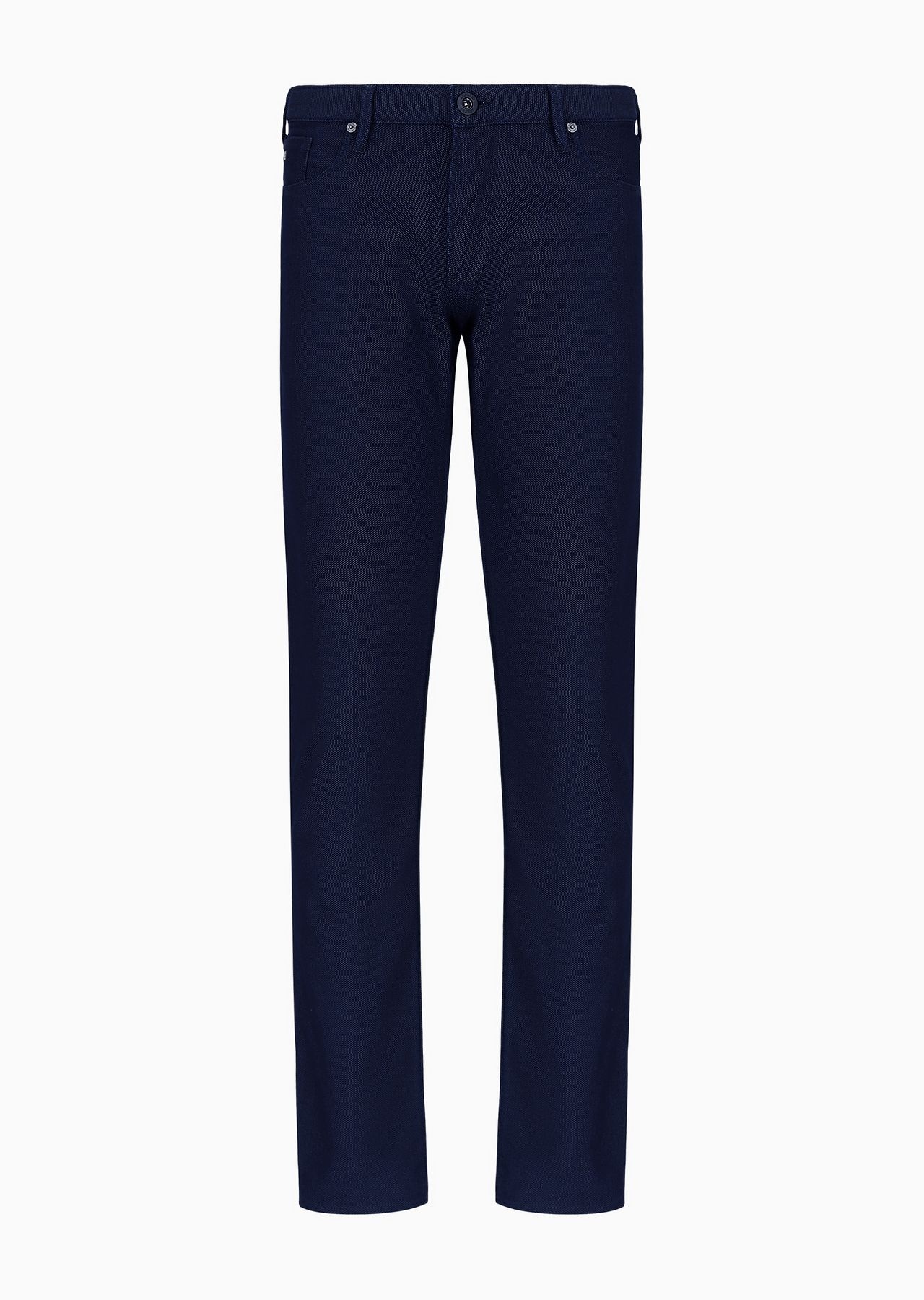 J06 slim-fit, yarn-dyed, cotton-blend trousers - 1