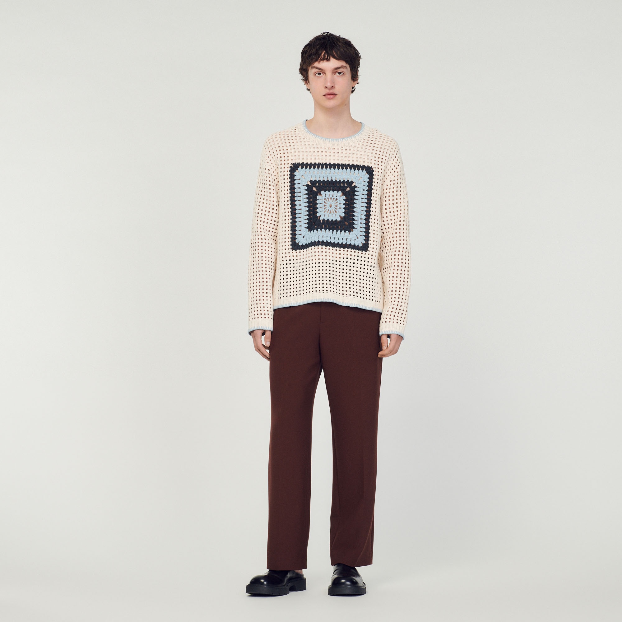 Crochet knit sweater - 4