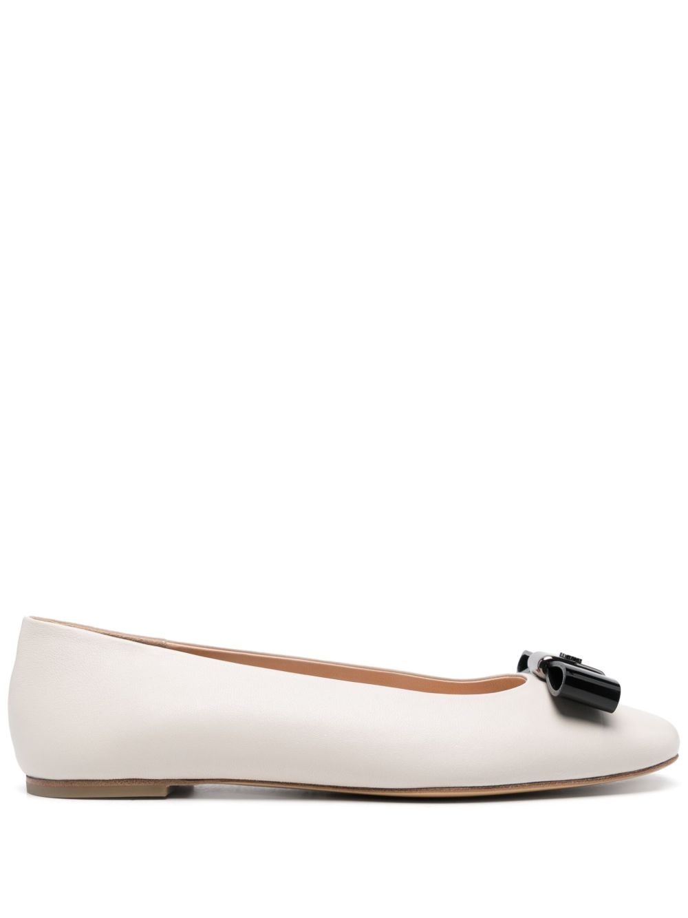 logo-plaque ballet flats - 1