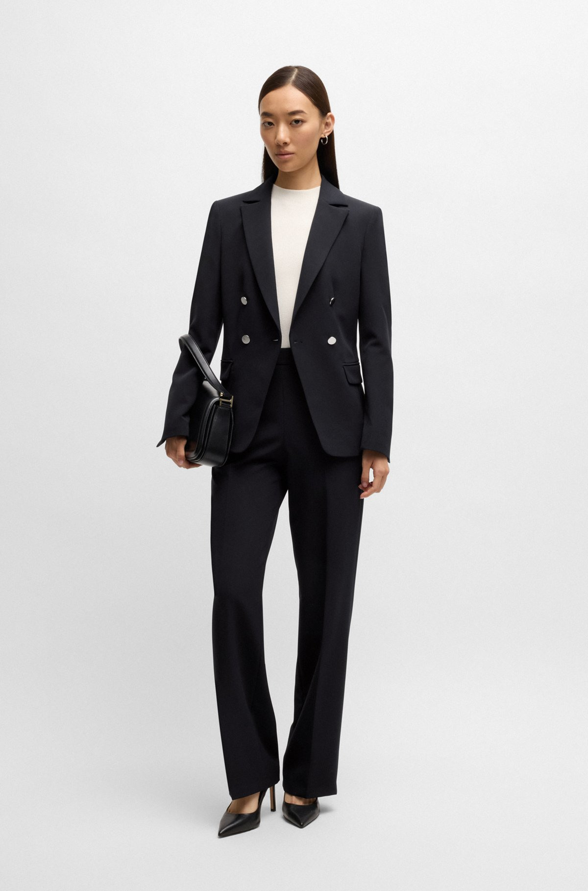 SLIM-FIT JACKET WITH DOUBLE-BREASTED CLOSURE - 3