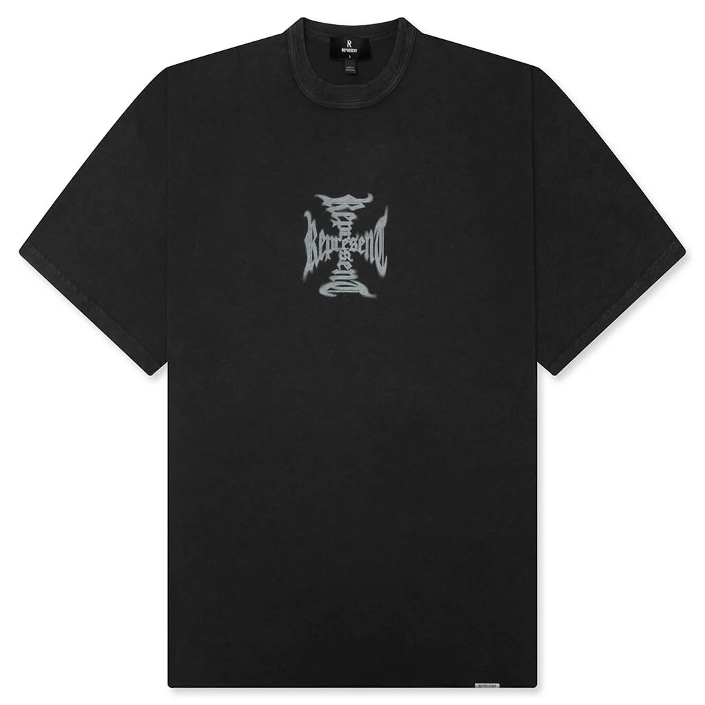 MH TEE V2 - FADED BLACK - 1