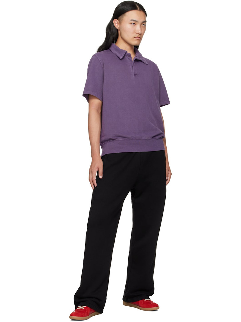 LES TIEN Black Heavyweight Classic Sweatpants outlook