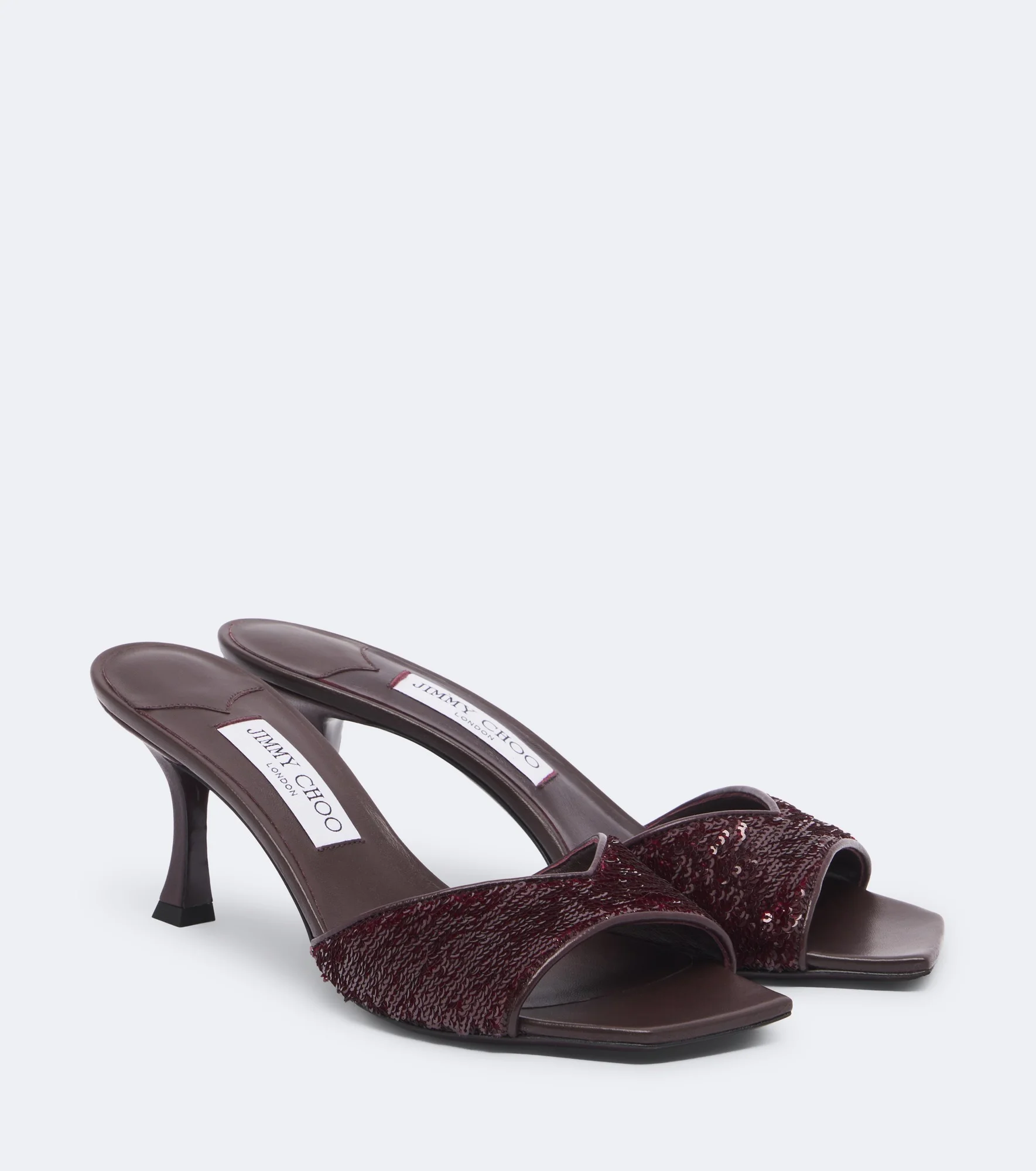 Skye sequined leather mules - 1