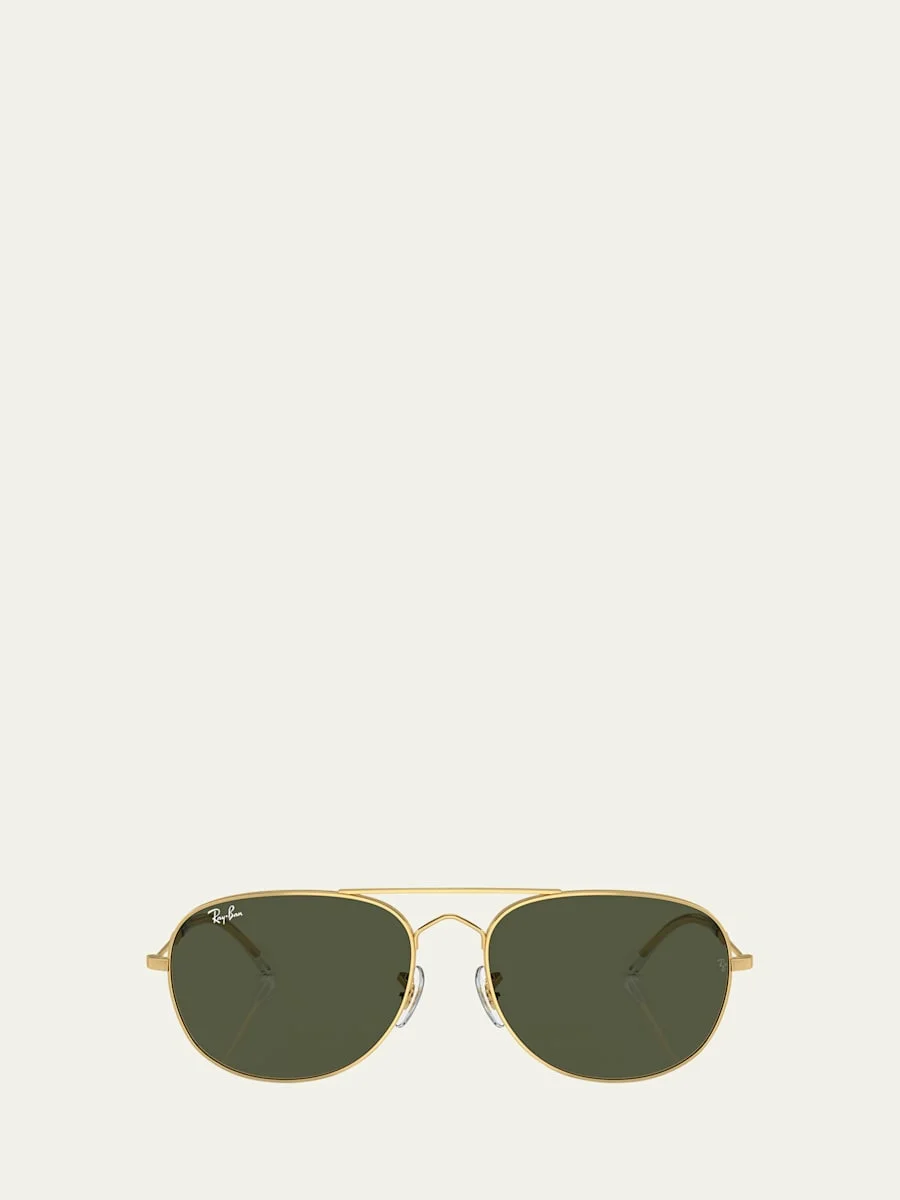 Bain Bridge Metal Aviator Sunglasses, 57mm - 1
