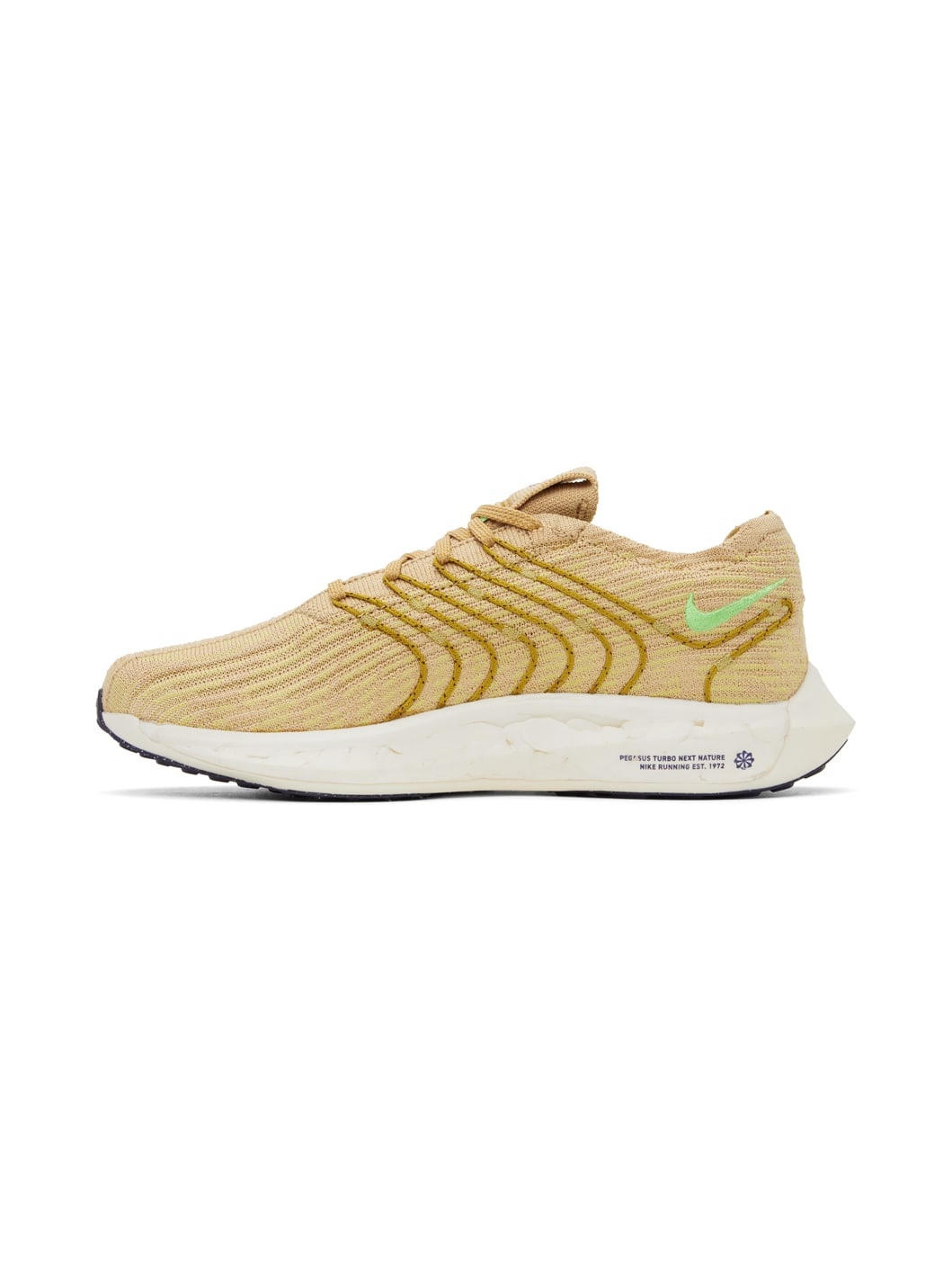 Beige & Green Pegasus Turbo Next Nature Sneakers - 3