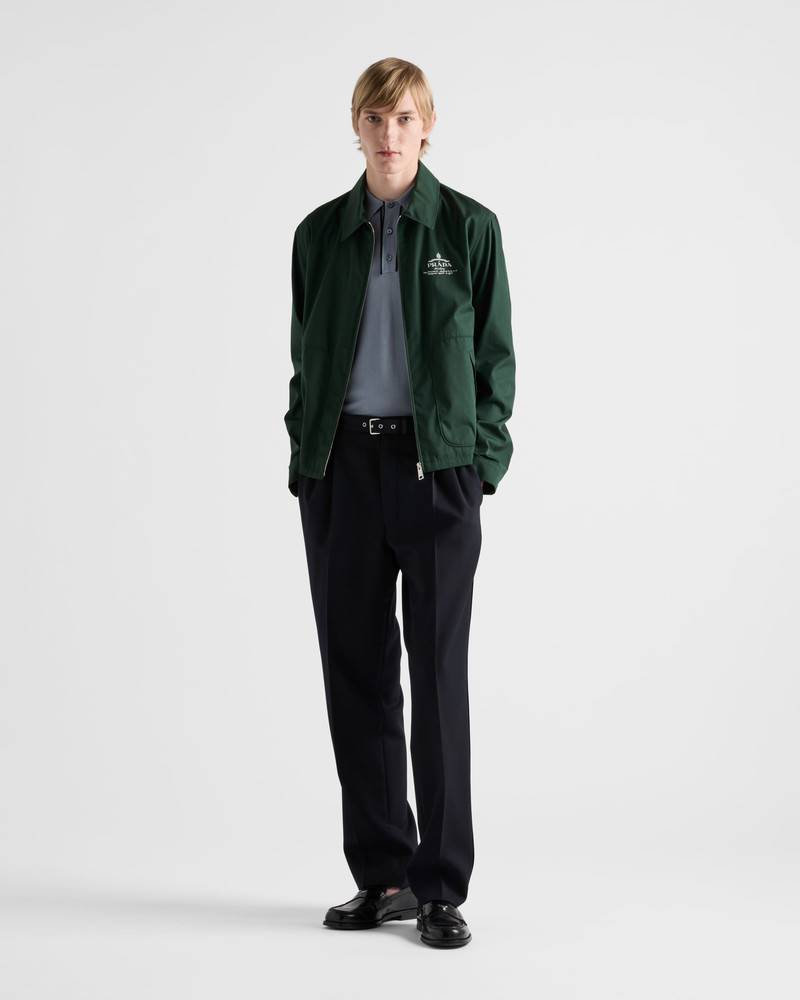 Prada Cotton blend blouson jacket outlook