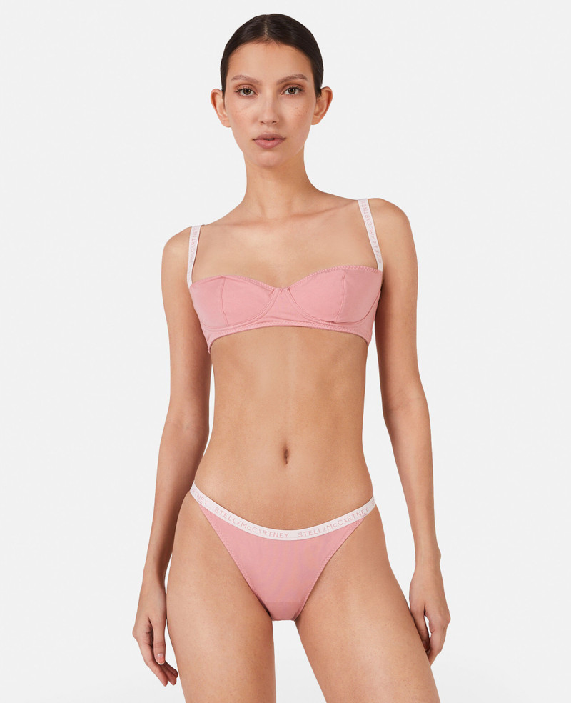 Stella McCartney Logo Tape Soft Cup Underwired Bra outlook