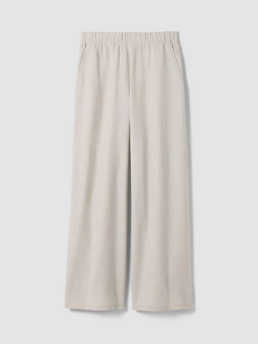 Felted Wool Jersey Wide-Leg Pant - 1