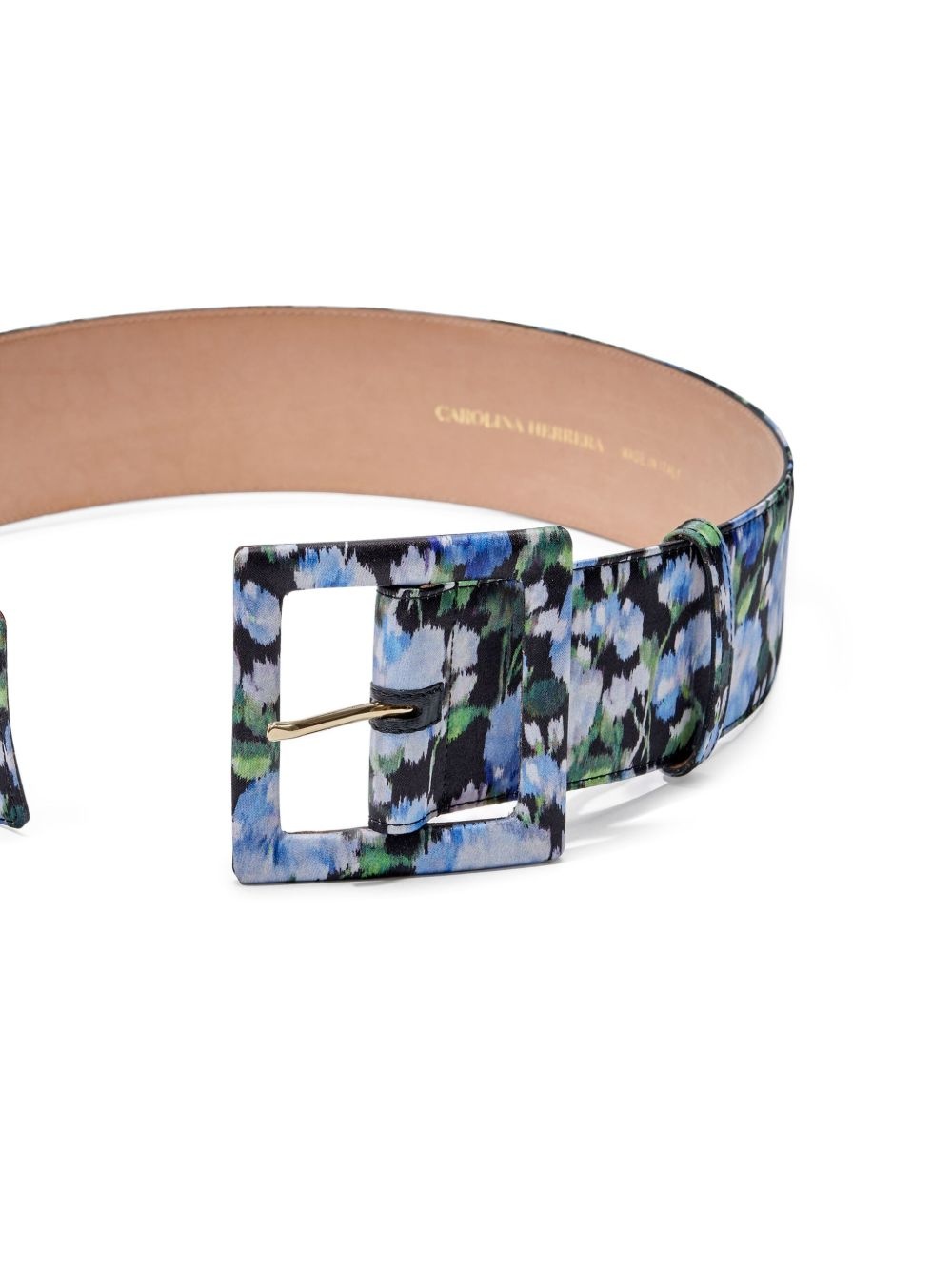 peony-print belt - 2