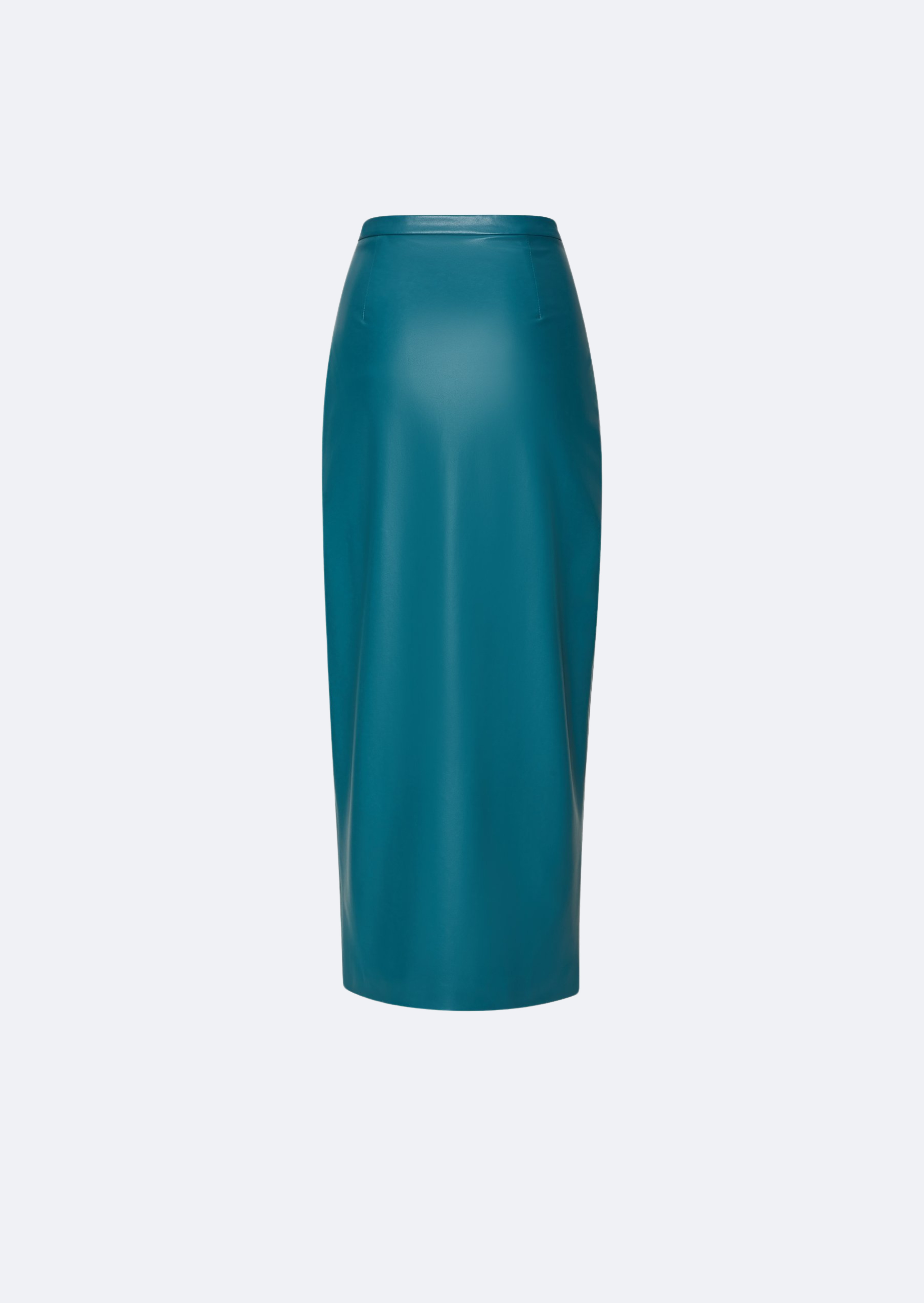 Faux Leather Midi Skirt - 3