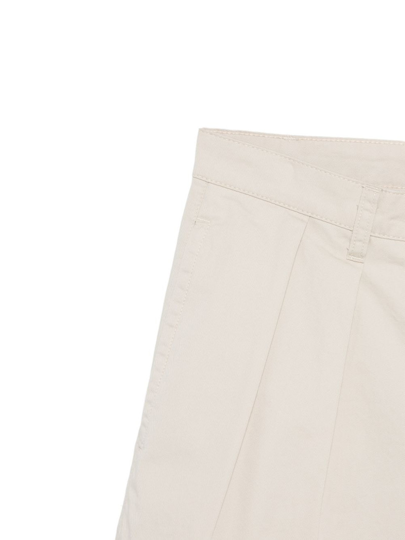 pleated cotton shorts 3