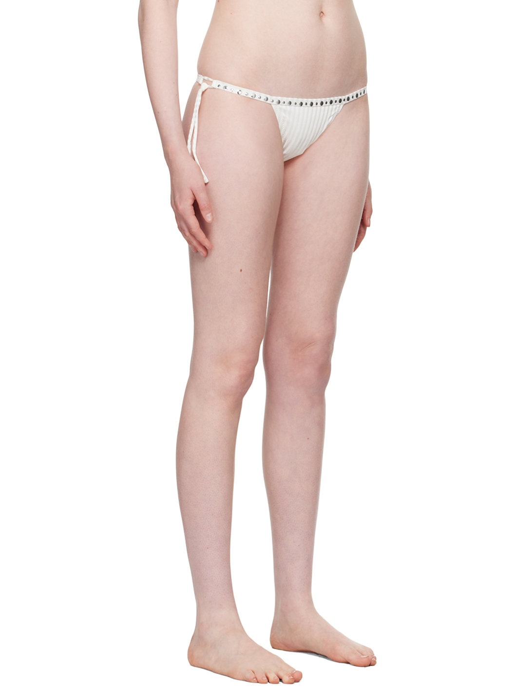 White Nina Bikini Bottom - 2