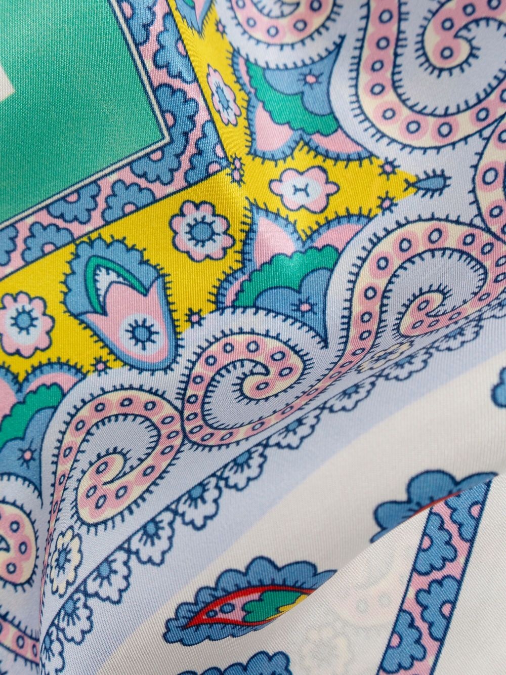 graphic print scarf - 3