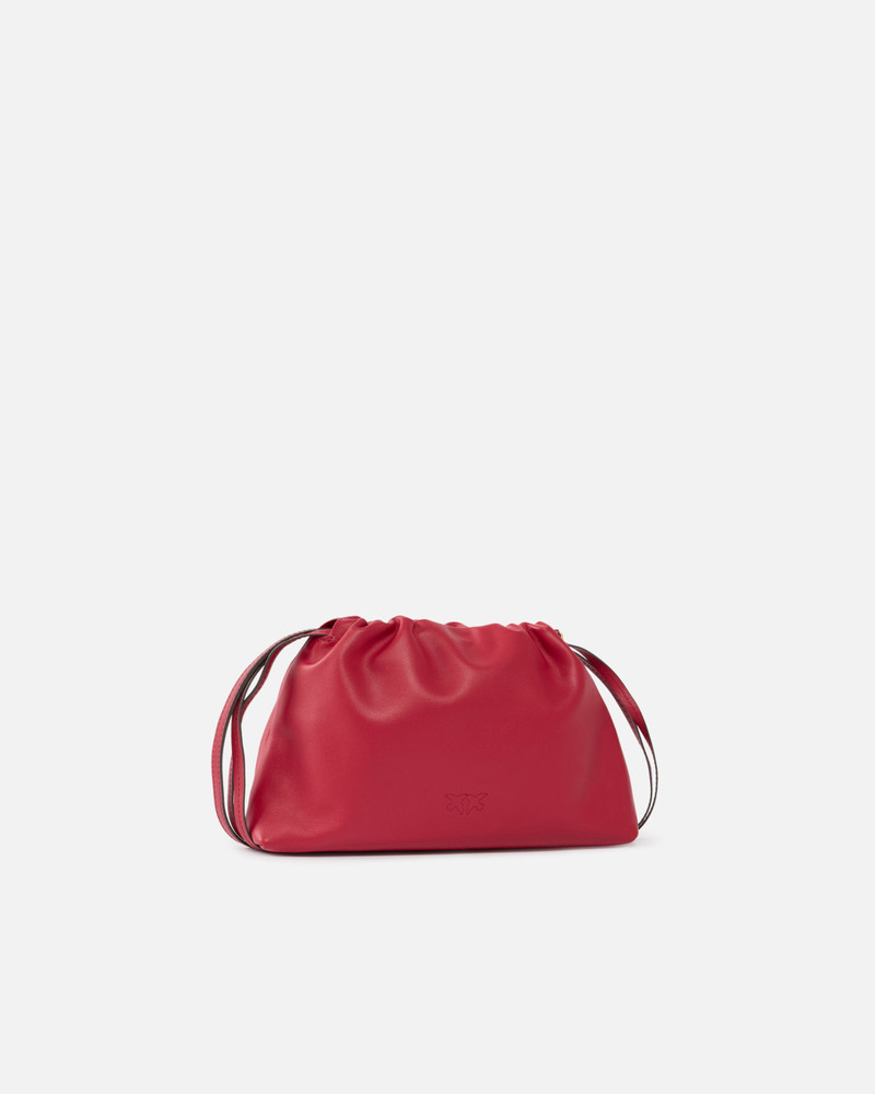 PINKO SMALL LATHER SHOULDER BAG WITH DRAWSTRING outlook