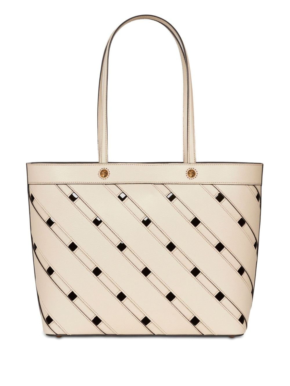 medium woven leather bag - 1