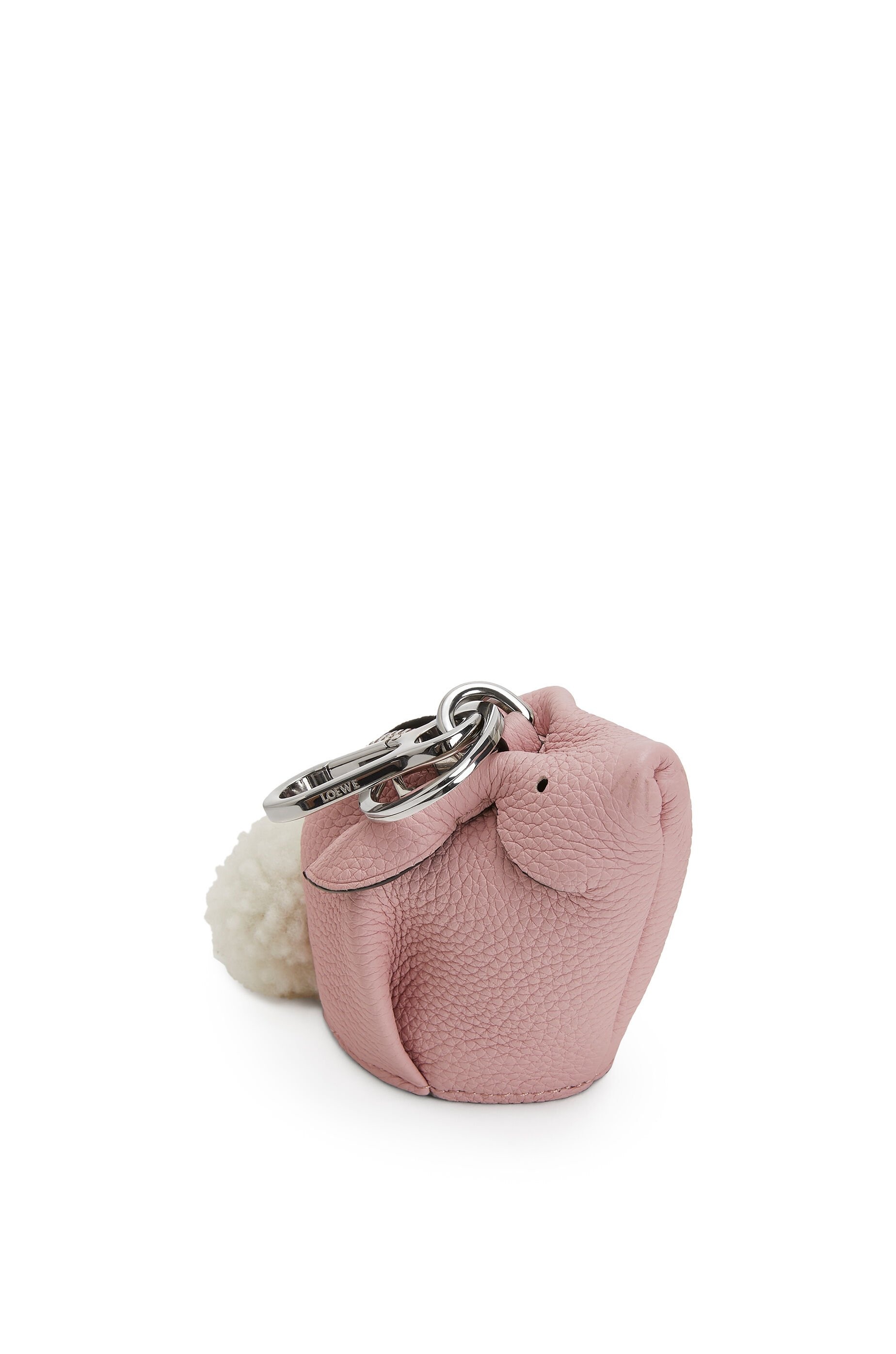 Bunny charm in soft grained calfskin - 3