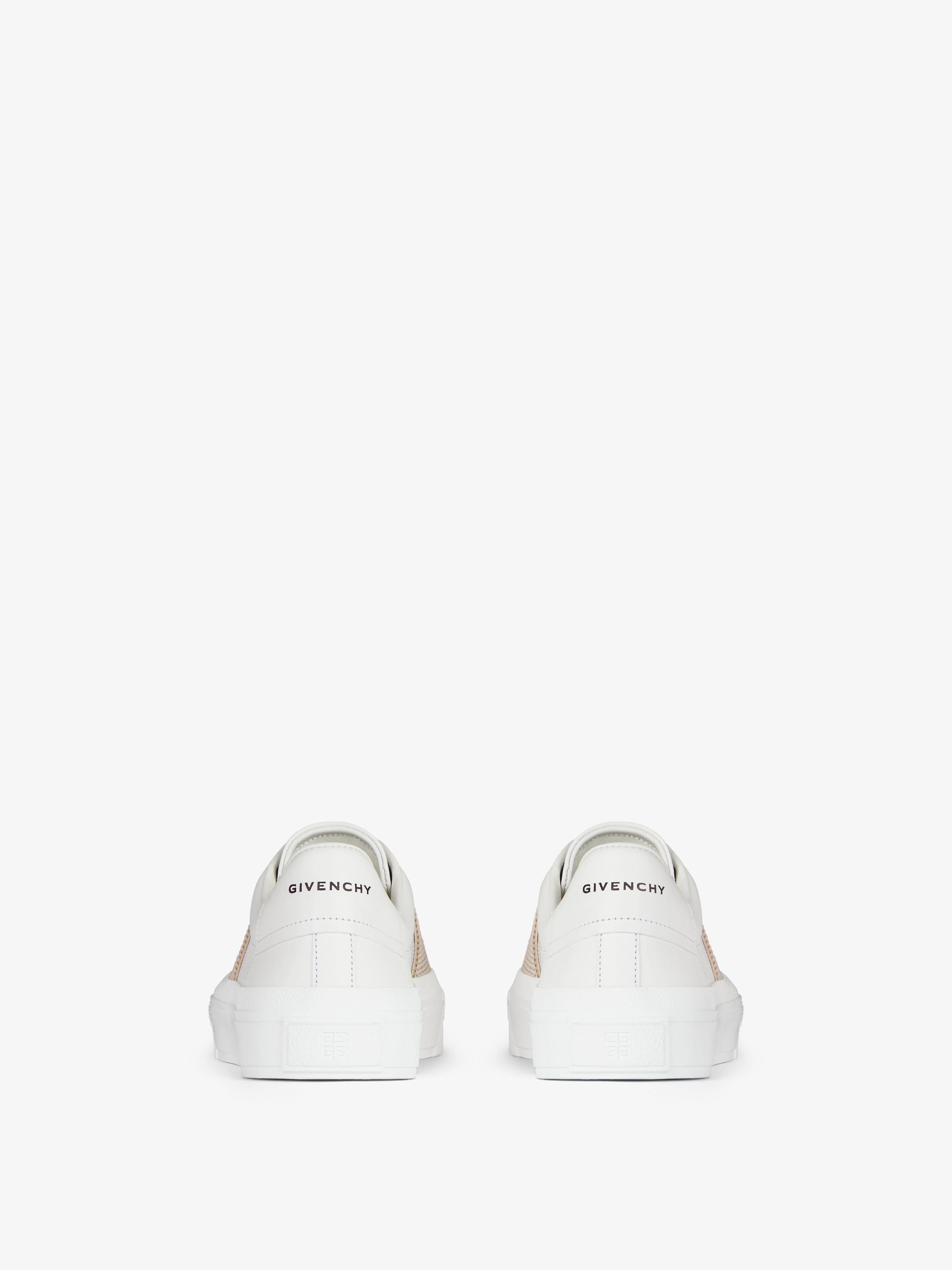 CITY SPORT SNEAKERS IN LEATHER WITH GIVENCHY STRAP - 7
