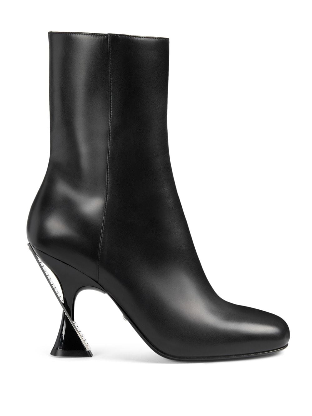 95mm leather ankle boots - 1