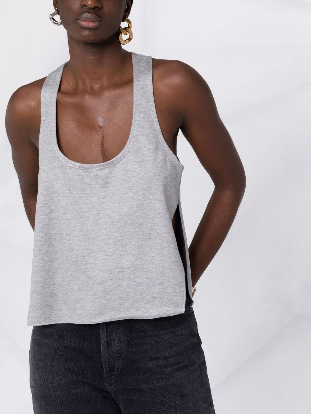 scoop neck vest top - 5