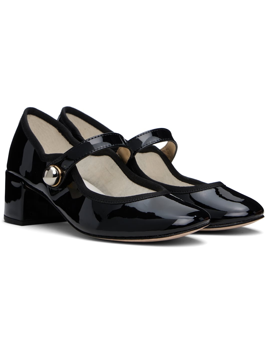 Black Fabienne Mary Jane Heels - 4