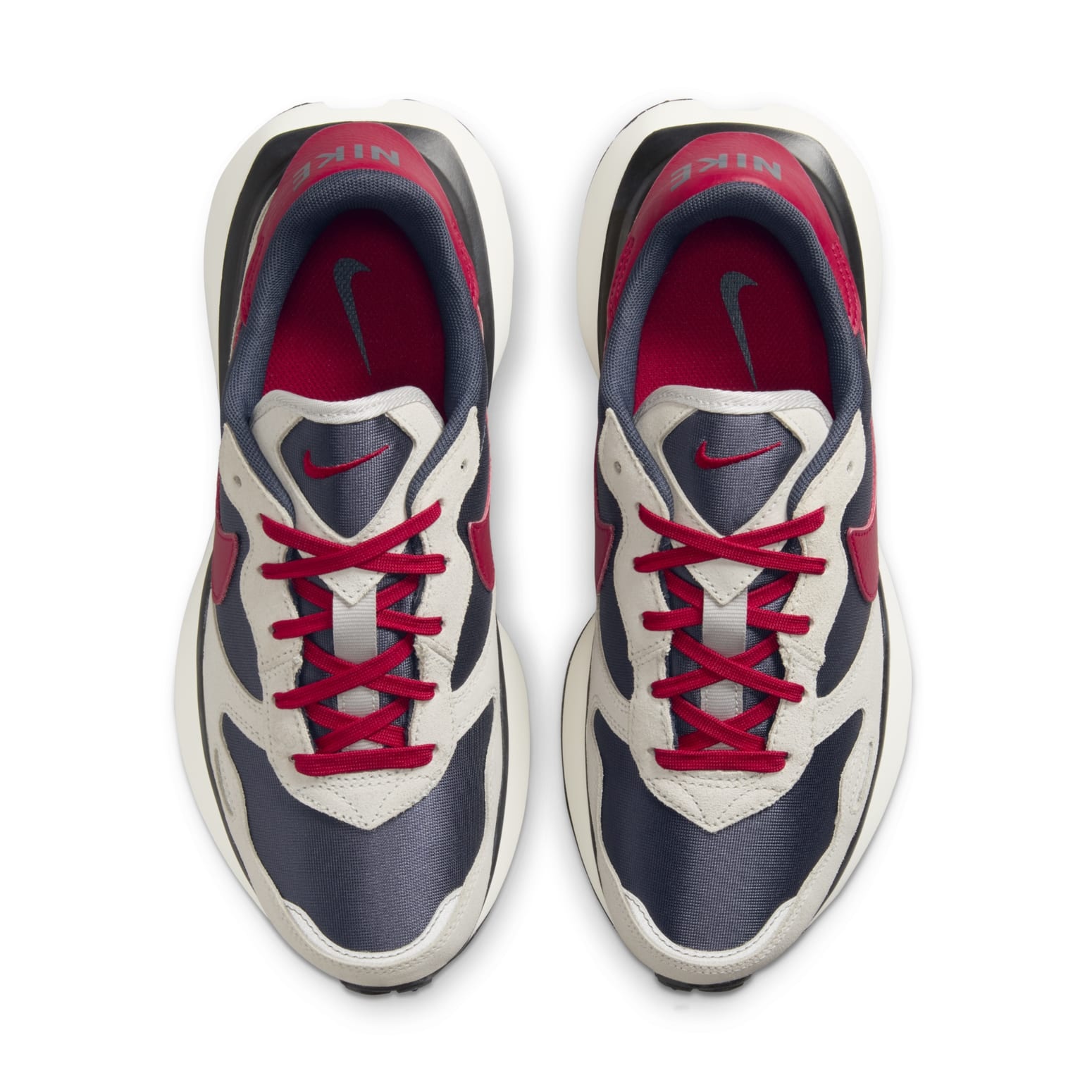 (WMNS) Nike Phoenix Waffle 'Thunder Blue Grey Red' FD2196-400 - 4